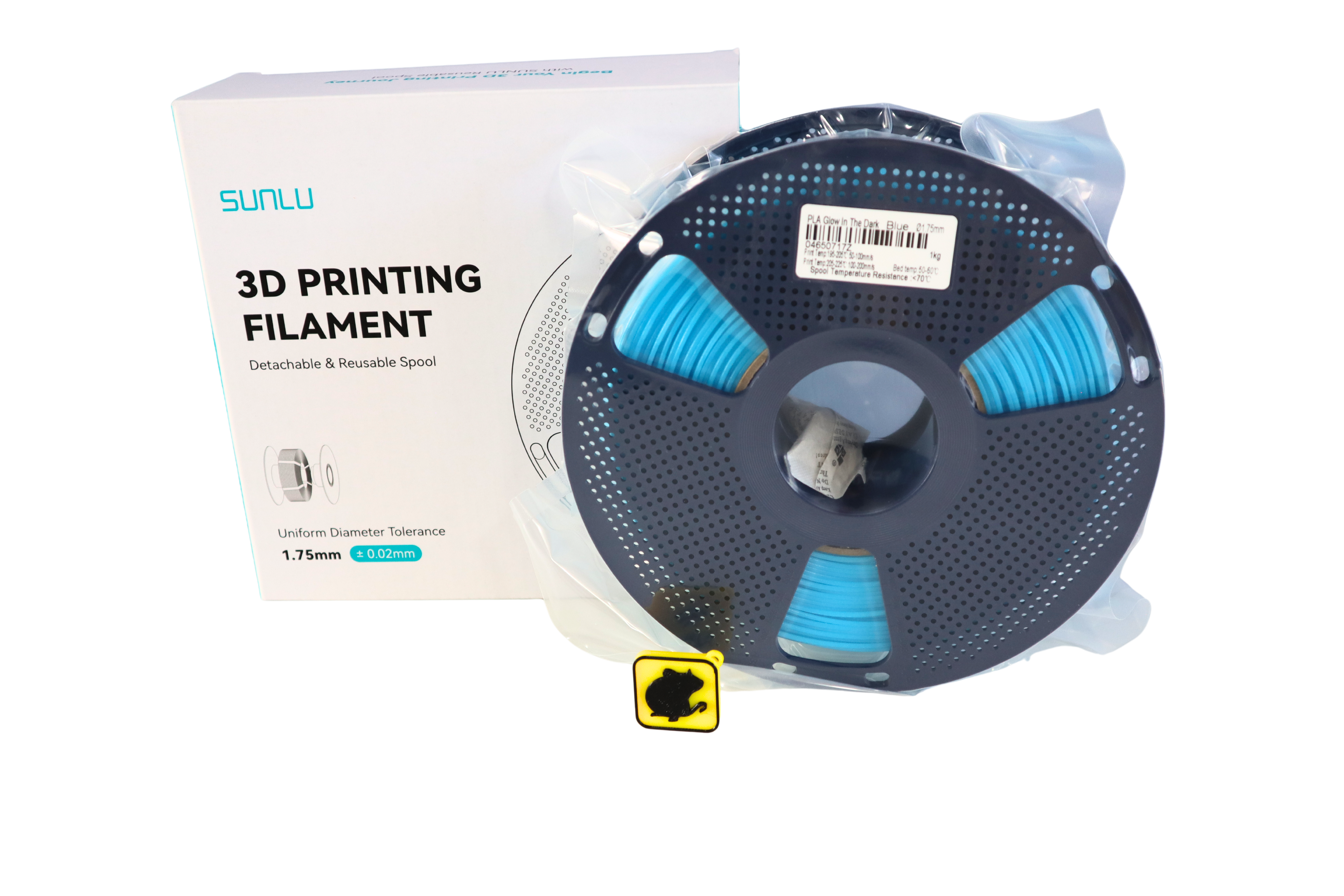 PLA Glow In The Dark Blue 1.75 mm