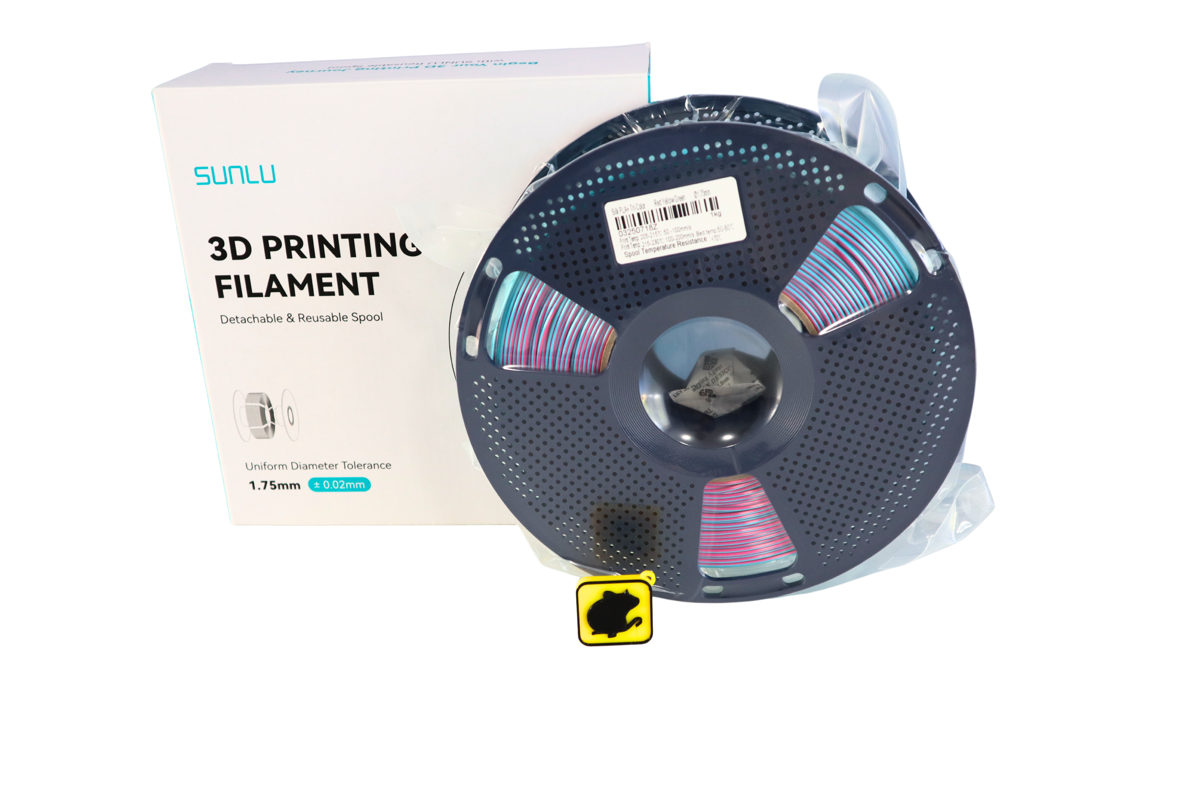 PLA+ Tri-Color Rojo, Amarillo y Verde  1.75 mm